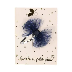 Barrette mini tutu - Bleu nuit