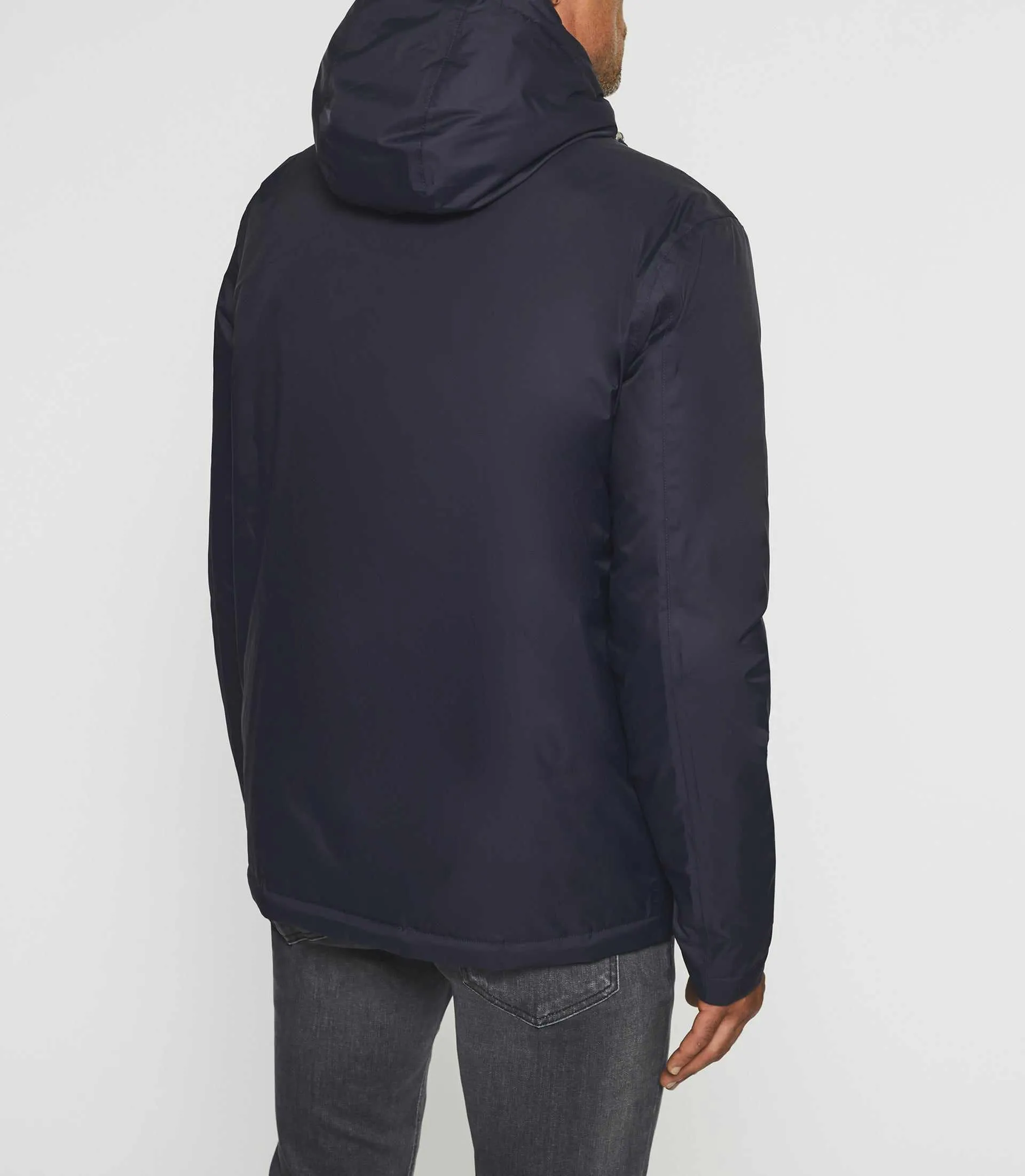 Blouson matelassé réversible marine et gris MORENO