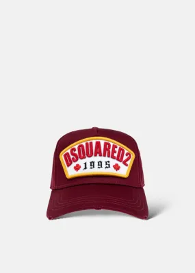 Casquette Dsquared2 Gabardine  Bordeaux