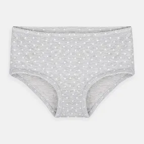 CRT Polka Dots Grey Hight Cut Briefs 8024