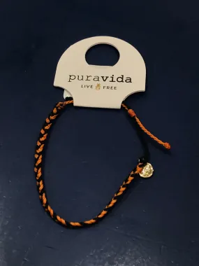 Custom Brown/Orange Mini Braided Bracelet