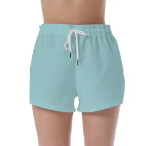 Hibiscus Cove Teal - Women's Short Pants