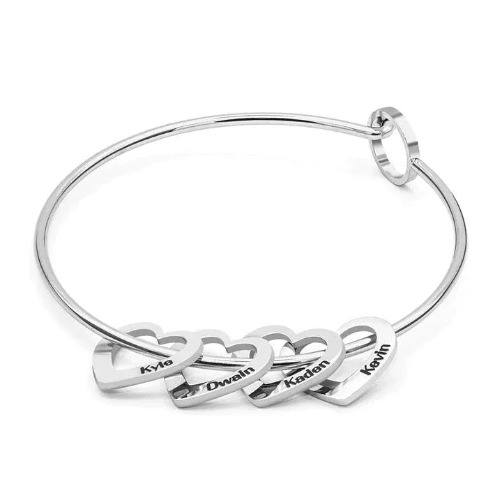 Personalized Hearts Love Bracelet