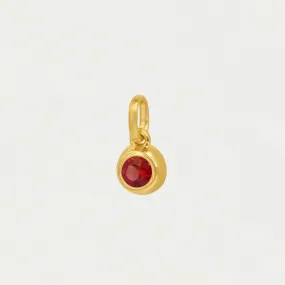 Round Birthstone Charm